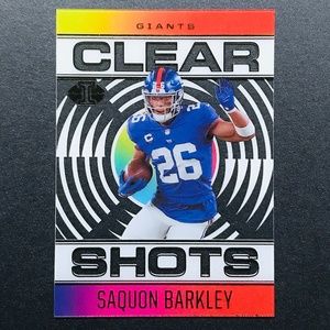 Saquon Barkley - 2021 Panini Illusions Clear Shots #CS-7